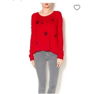 NWT Sundry red stars sweatshirt. Large